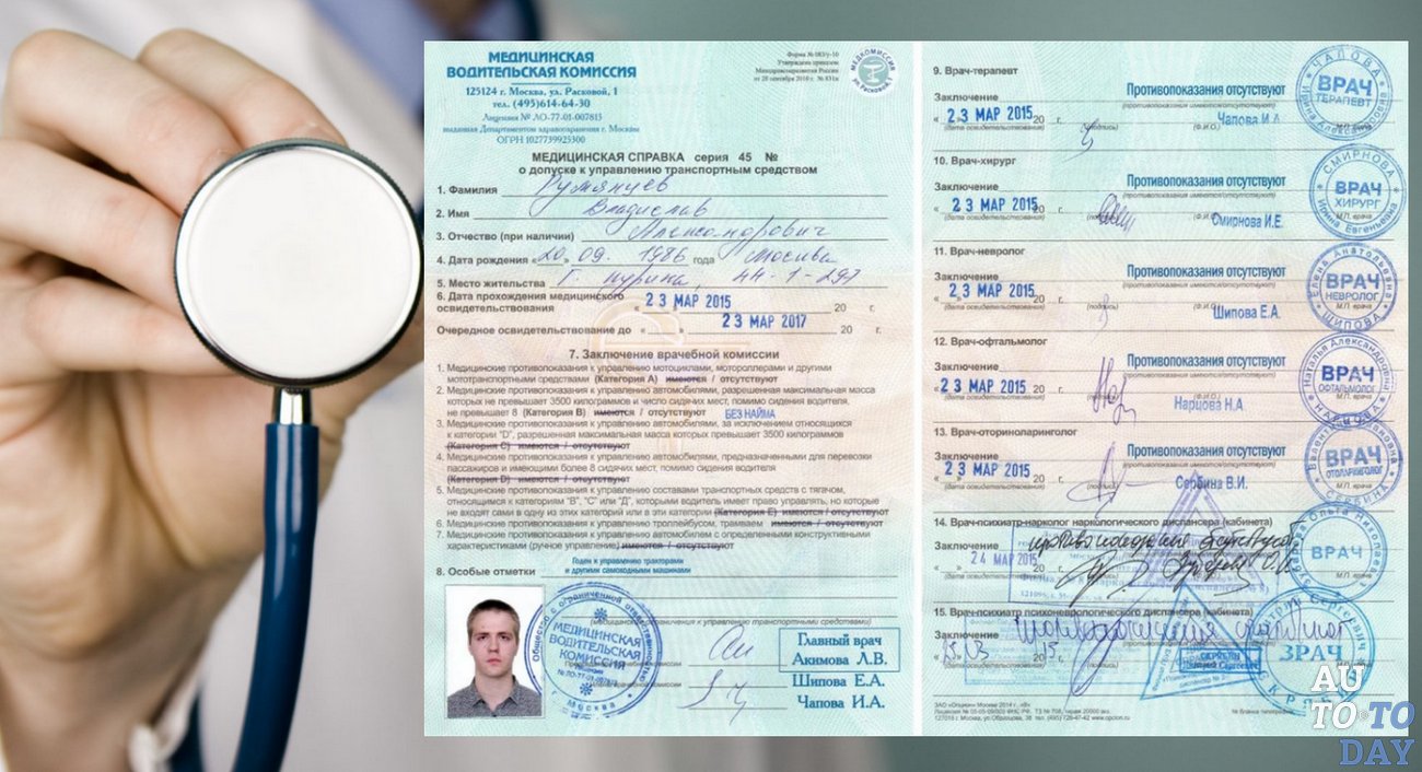 водительская справка в медицинской клинике Красноярск 